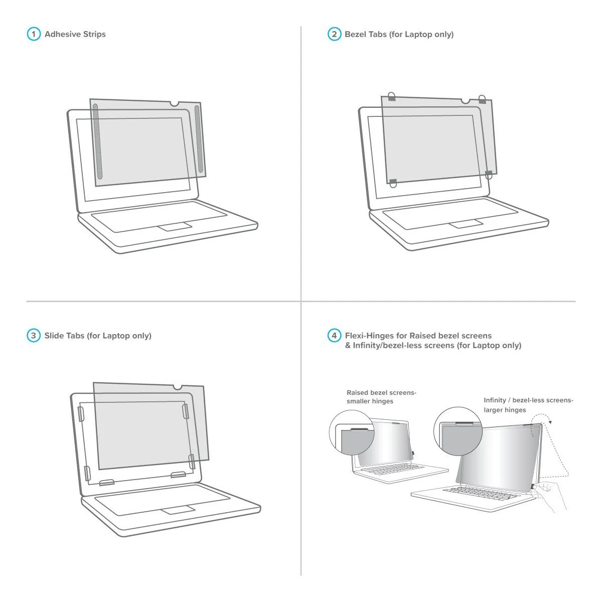 4Vu™ Privacy Screen for 17” Laptops with Flip Attachment - Image 3